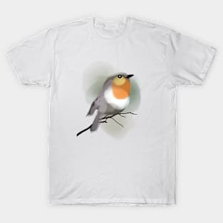 A little bird perching on a branch T-Shirt